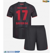 Maglie da calcio Bayer Leverkusen Eliesse Ben Seghir #17 Prima Maglia Bambino 2025-26 Manica Corta (+ Pantaloni corti)